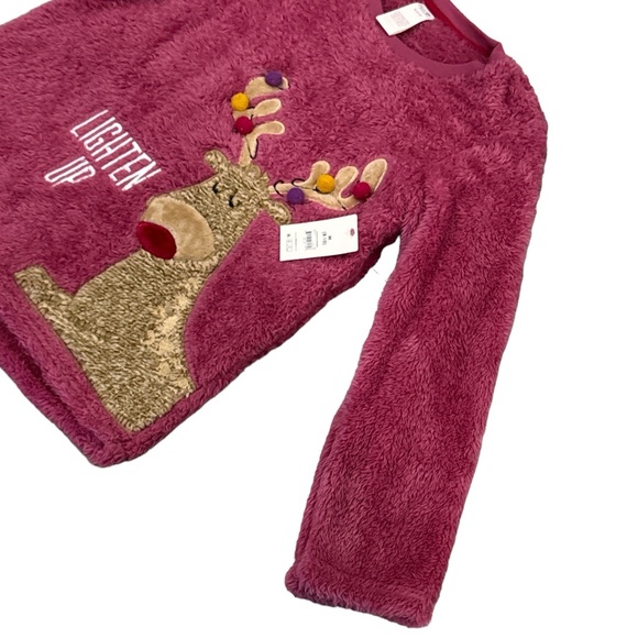 NWT Secret Treasures Women's Plush PJ Reindeer Top - Picture 3 of 9